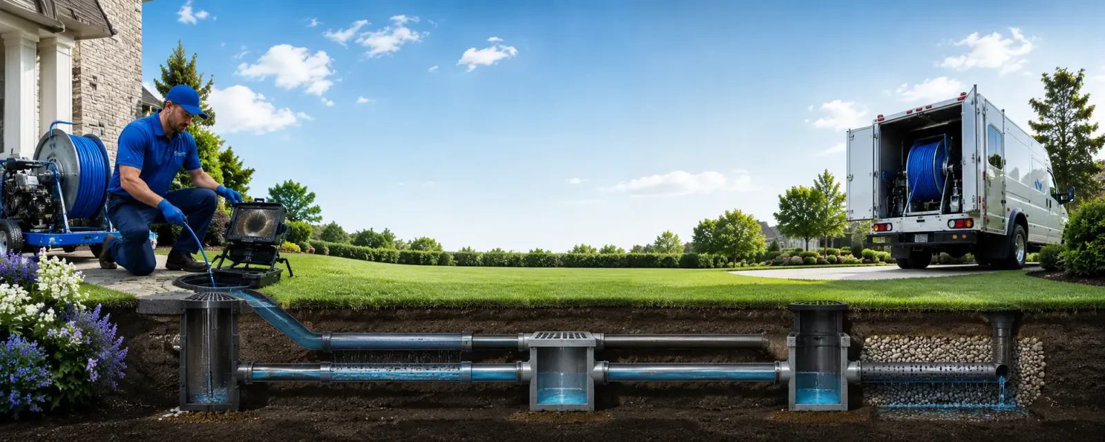 Outdoor drain cleaning information for Port Washington, OH